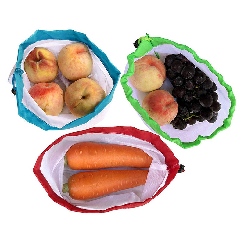Kare Kind Reusable Produce Bags 15 pcs - Multi-Sized Washable Mesh Bags - Zero Waste Eco-Friendly Net Storage for Grocery Vegetables Fruits Household Toy Small Items - Gift, Travel, Home - Image 3